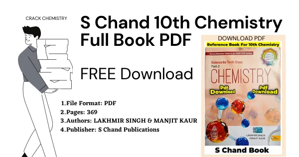 S Chand Class 10 Chemistry Full Book PDF